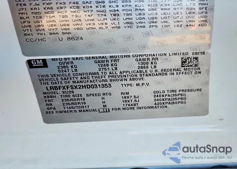 2017 Buick Envision Premium Ii from USA, damaged, VIN LRBFXFSX2HD031353